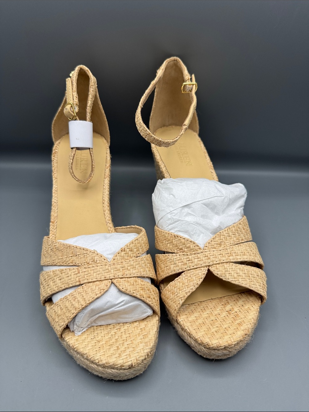 Ralph Lauren Women's Nellie Espadrilles Wedge Sandals